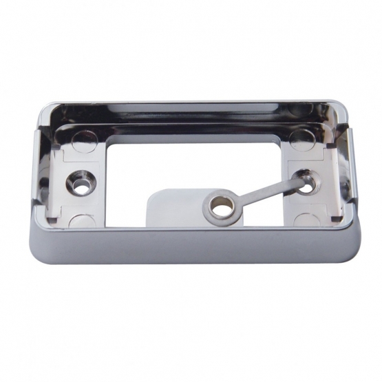 Rectangular Light Kit (Clearance/Marker) With Chrome Bracket - Red Lens - Thumbnail 3