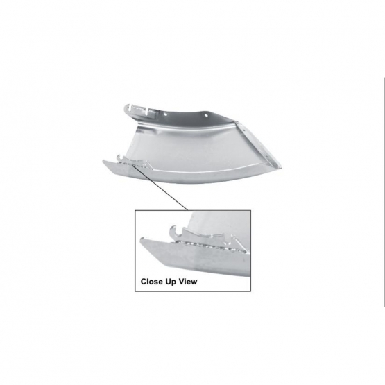 24.8" Chrome Bumper End For Freightliner M2- Driver - Thumbnail 3