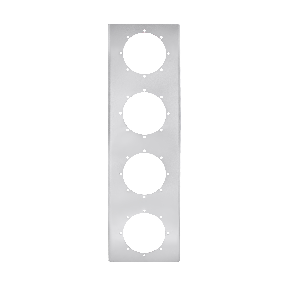 430 Stainless Steel Front Air Cleaner Bracket With Four 2" Round Light Cutouts (Pair) - Thumbnail 2