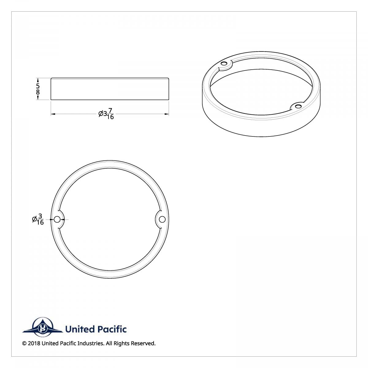 Stainless Round Cab Light Bezel - Thumbnail 3