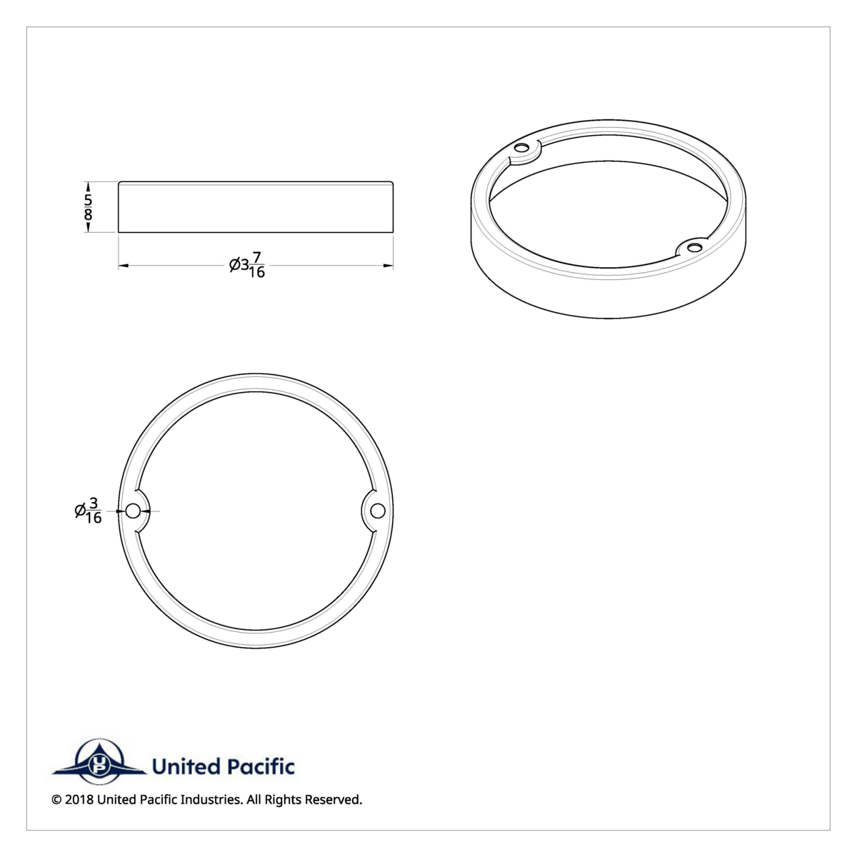 Stainless Round Cab Light Bezel - Thumbnail 4