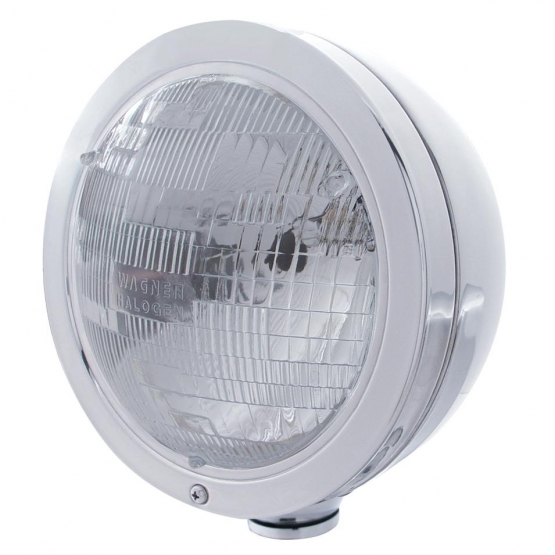 Stainless Steel "Bullet" Classic Headlight H6024 Bulb