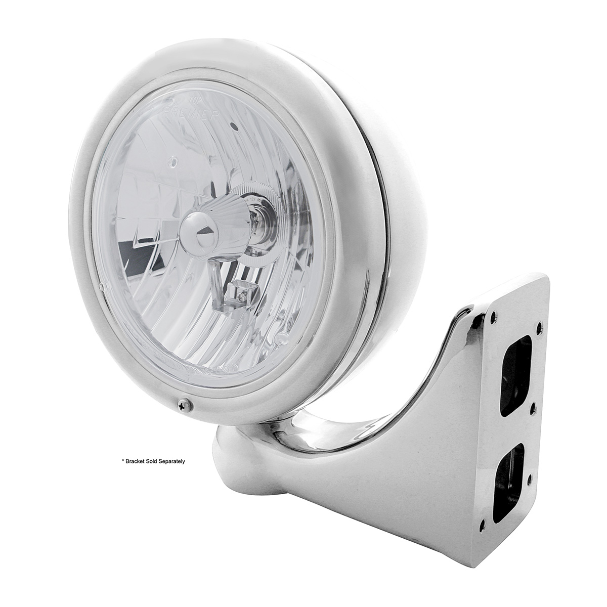 Stainless Steel Classic Headlight Crystal H4 Bulb - Thumbnail 3