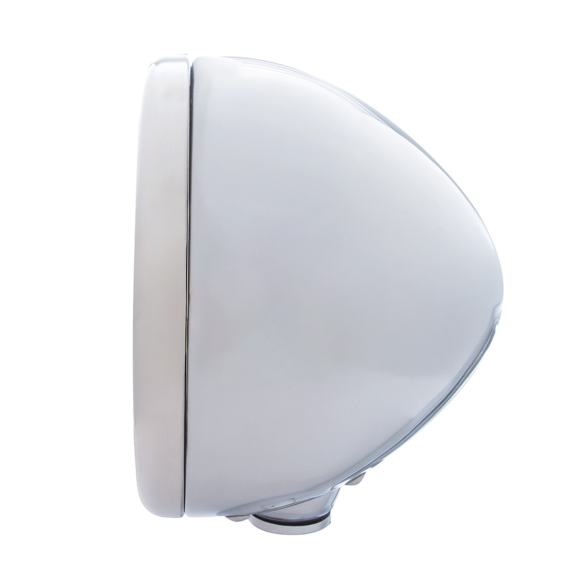 Stainless Steel Classic Headlight Crystal H4 Bulb & Turn Signal - Amber Lens - Thumbnail 3