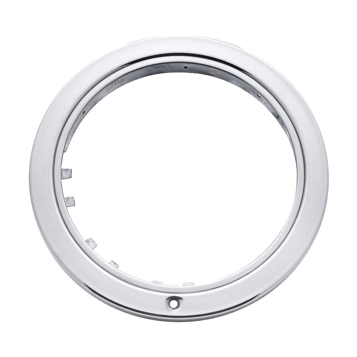 Stainless "Bullet" Headlight Bezel Without Turn Signal Cutout (Card) - Thumbnail 2