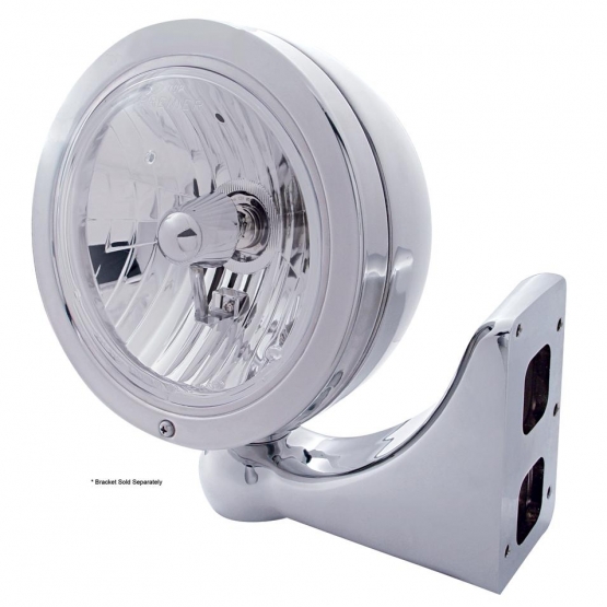 Stainless Steel "Bullet" Classic Headlight Crystal H4 Bulb - Thumbnail 2