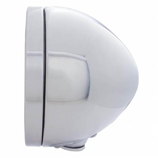 Stainless Steel "Bullet" Classic Headlight Crystal H4 Bulb - Thumbnail 3