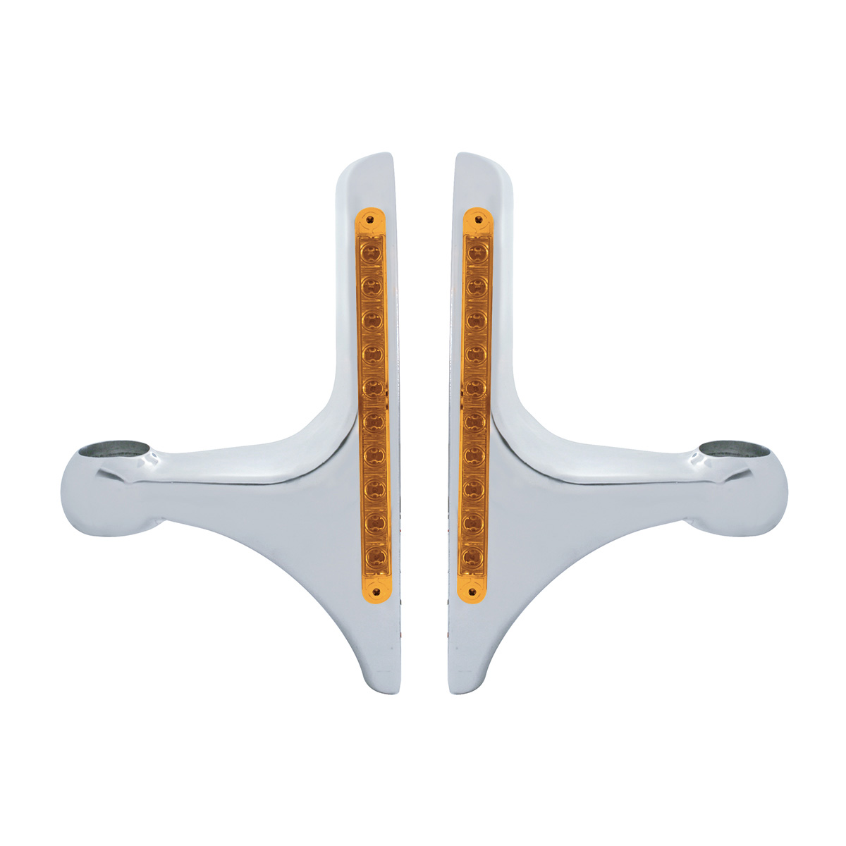 LED Headlight Bracket - 10 Amber LED/Amber Lens (Pair) - Thumbnail 2