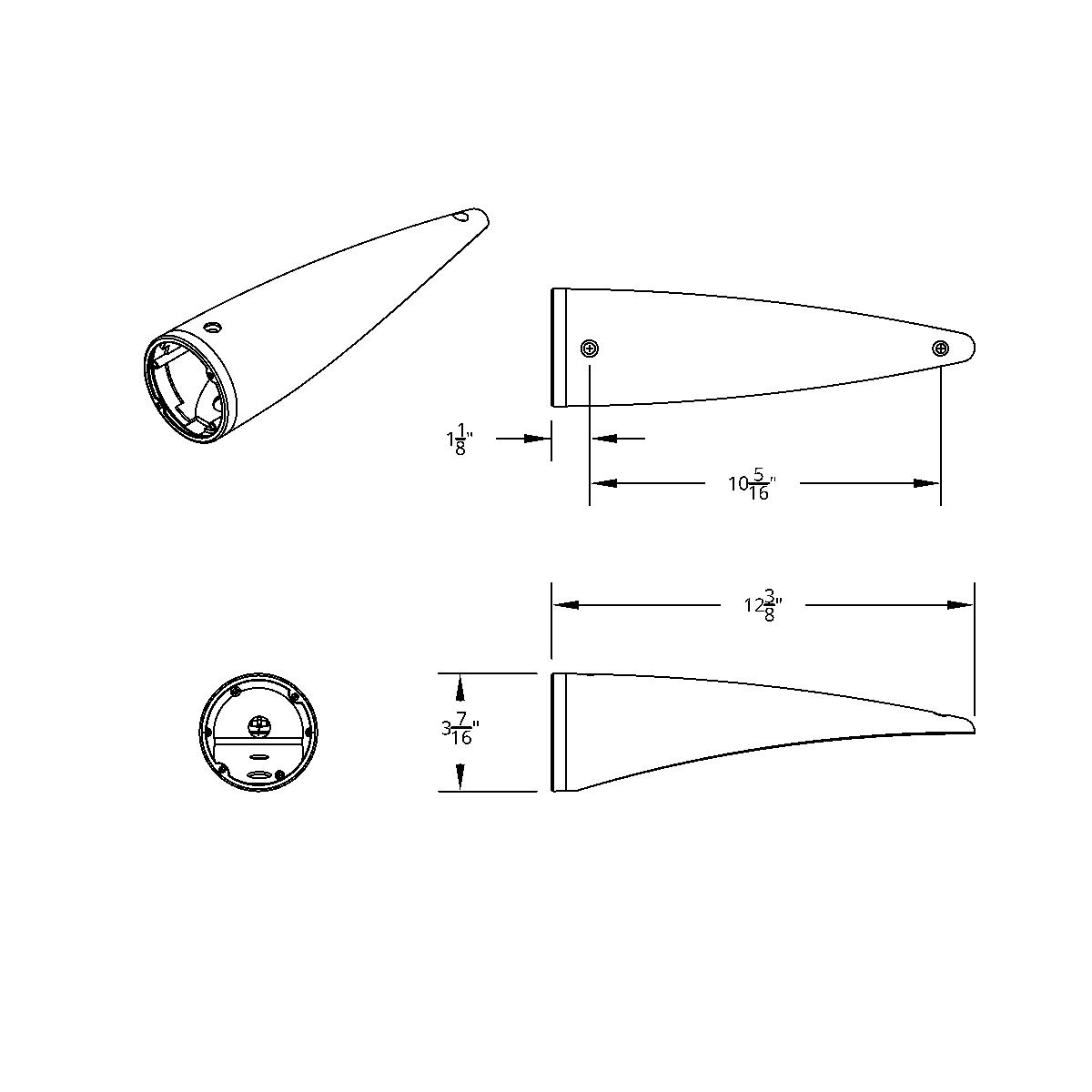 Chrome Cab Light Housing (Bulk) - Thumbnail 2