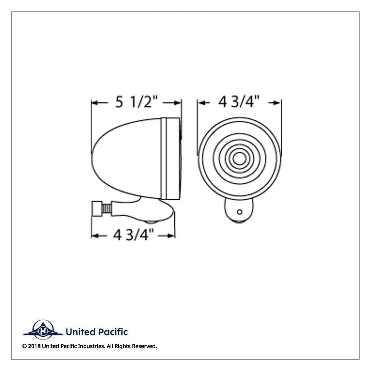 Chrome Teardrop Dummy Spot Light - Thumbnail 5