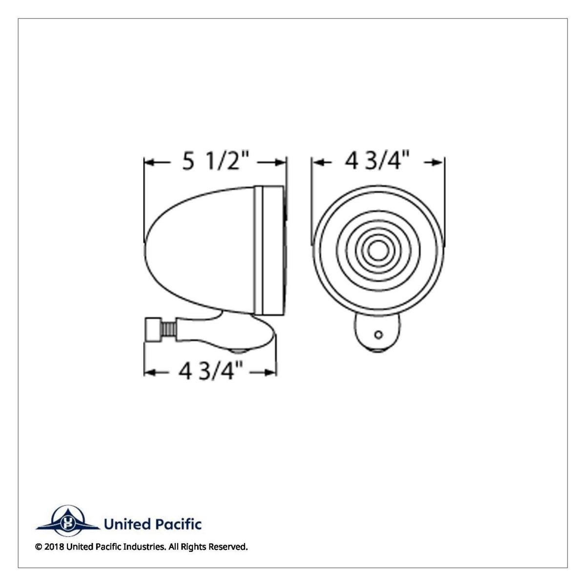 Chrome Teardrop Dummy Spot Light - Thumbnail 7