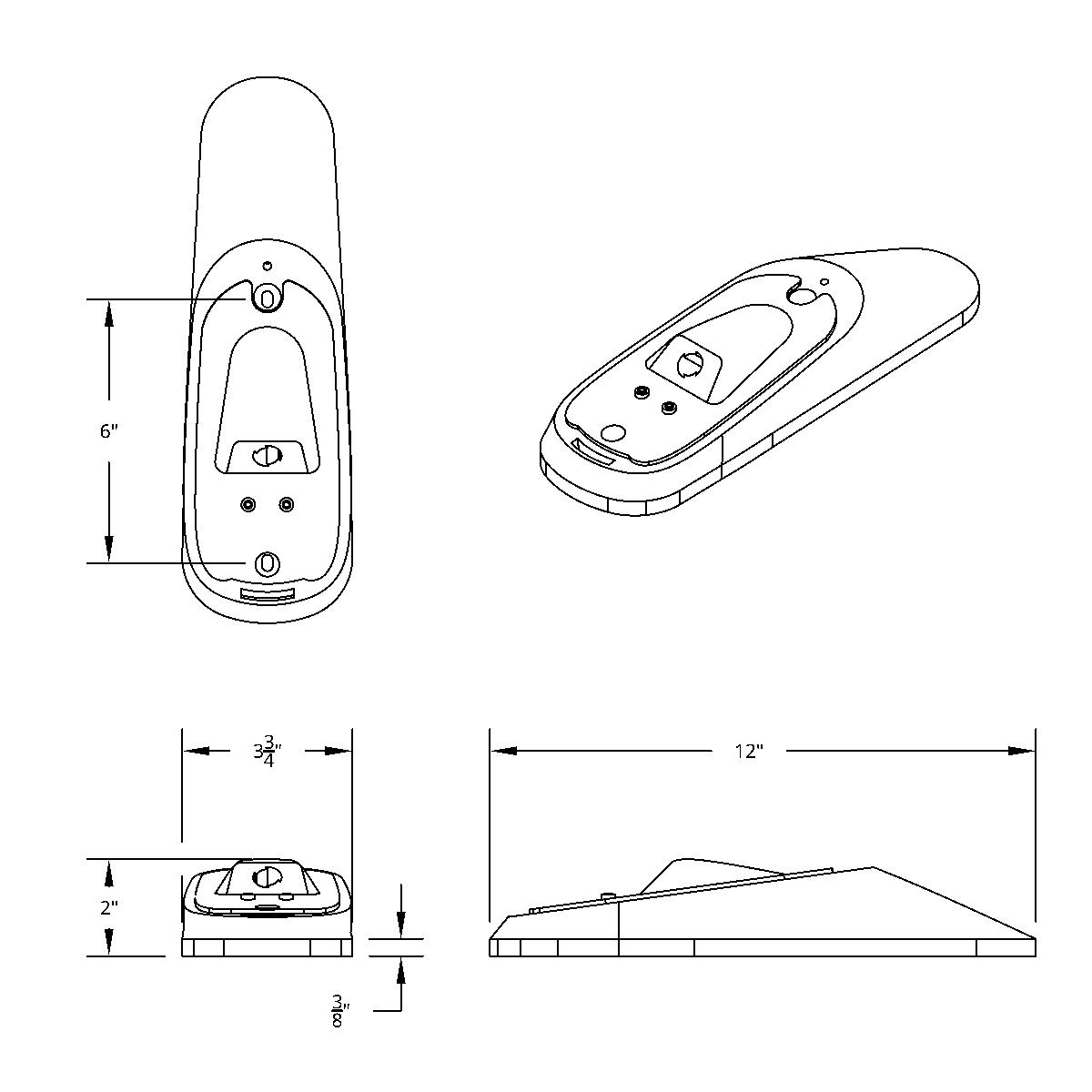 Chrome Plastic Cab Light Housing - Grakon 2000 Style - Thumbnail 4