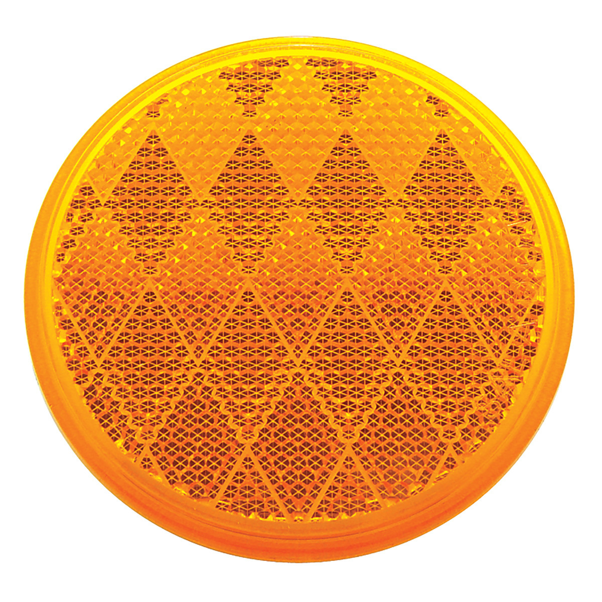 3-3/16" Round Quick Mount Reflector - Amber - Thumbnail 3