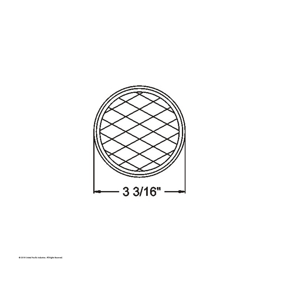 3-3/16" Round Quick Mount Reflector - Red - Thumbnail 2