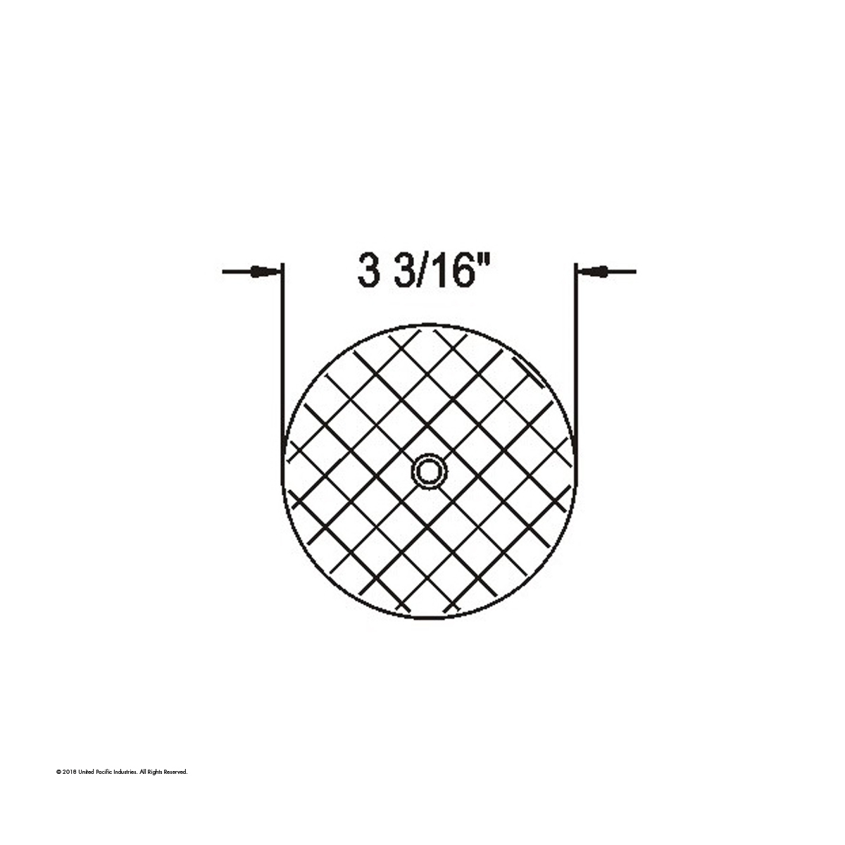 3 3/16" Round Center Bolt Reflector - Amber (10 Pcs) - Thumbnail 5