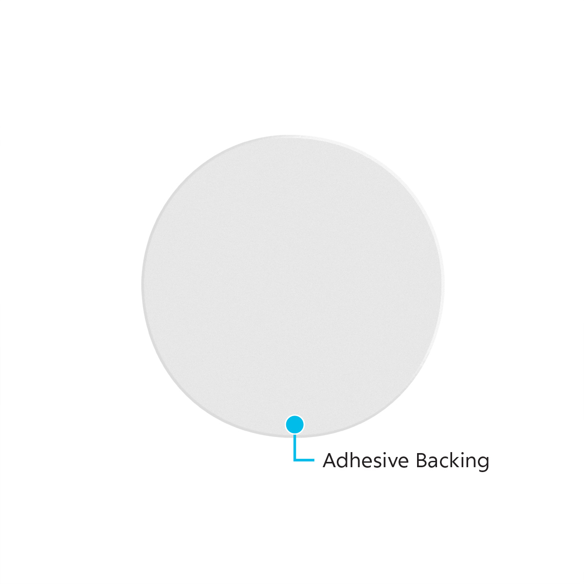 3 3/16" Round Center Bolt Reflector - Red (10 Pcs) - Thumbnail 4