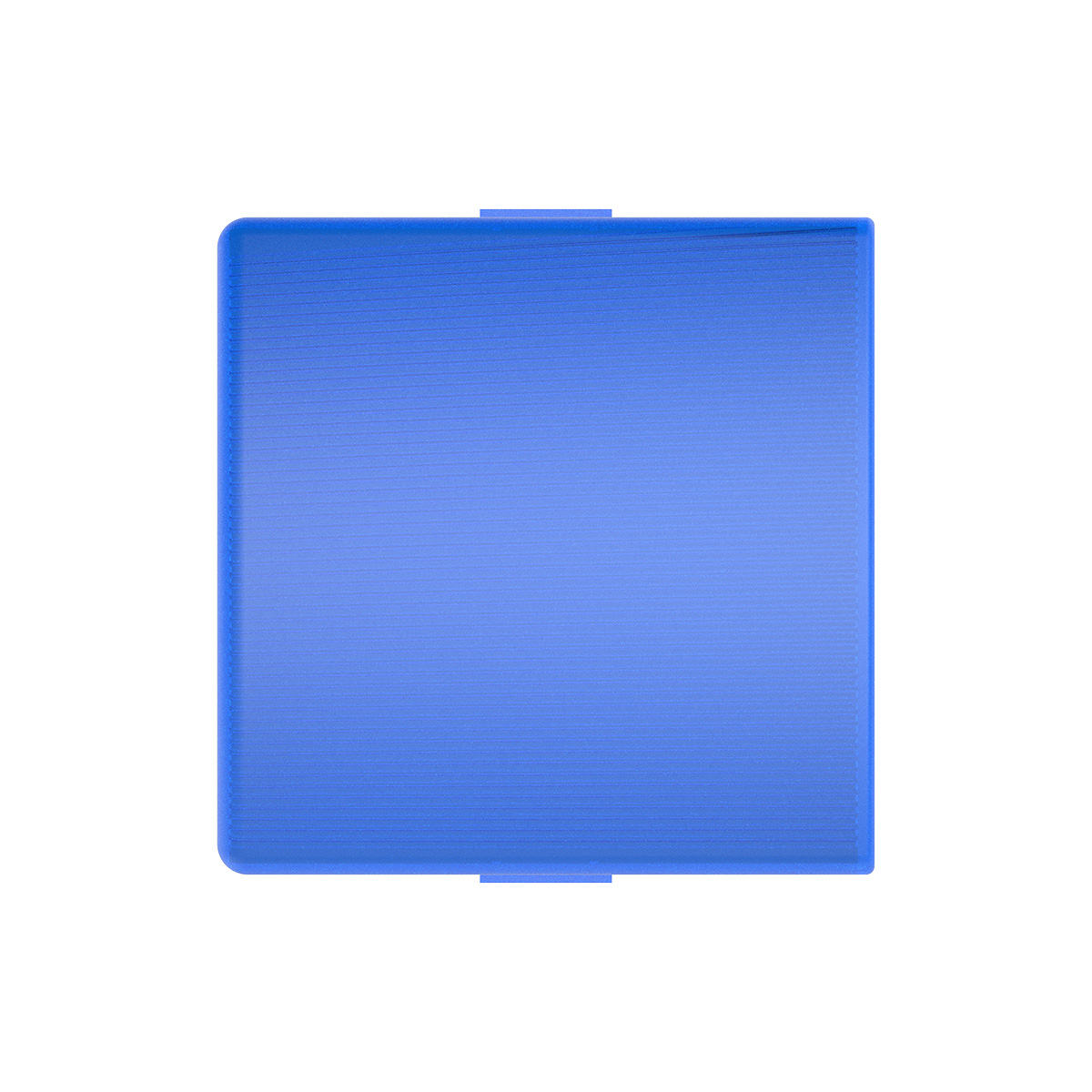 3" X 3" Square Dome Light Lens - Blue - Thumbnail 3