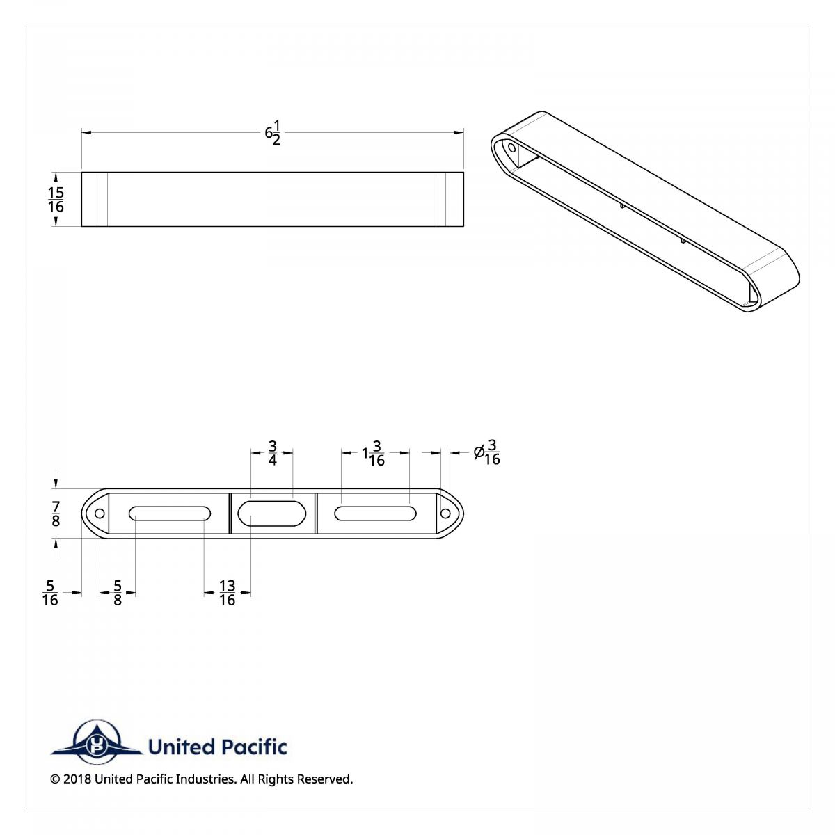 6-1/2" LED Light Bar Housing (Bulk) - Thumbnail 4