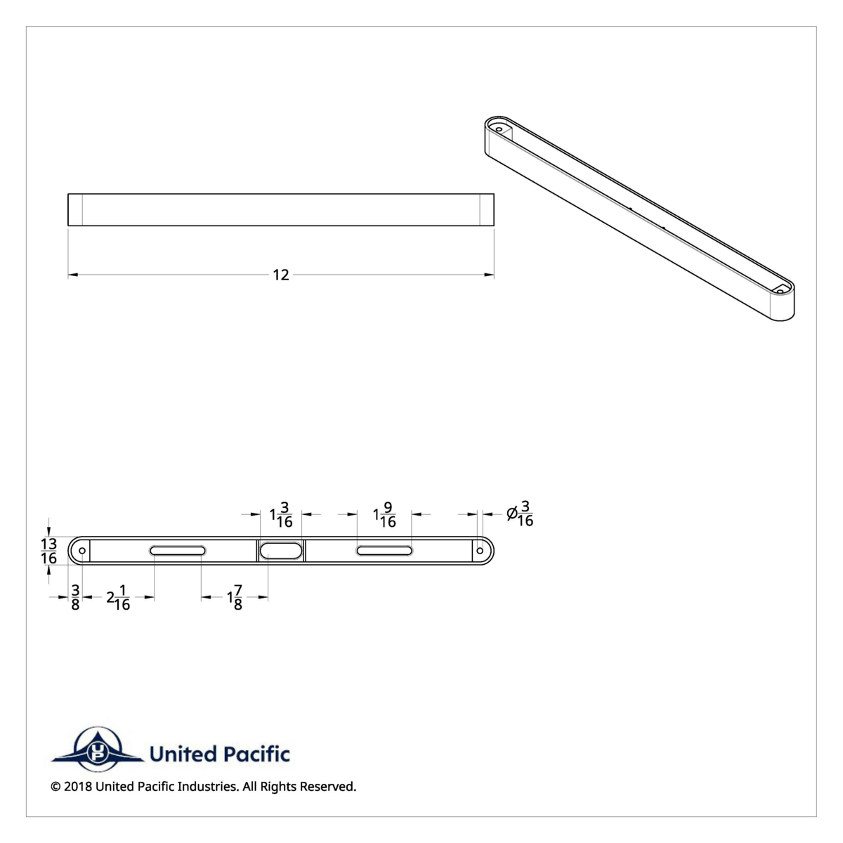 12" LED License Frame Light Bar Housing (Bulk) - Thumbnail 3