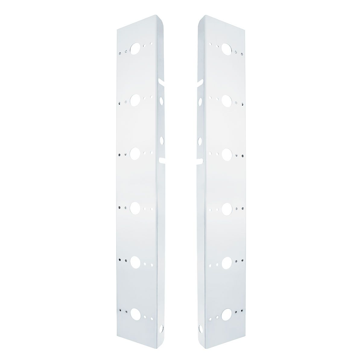 Peterbilt Stainless Front Air Cleaner Bracket Only - 12 Light Cutouts