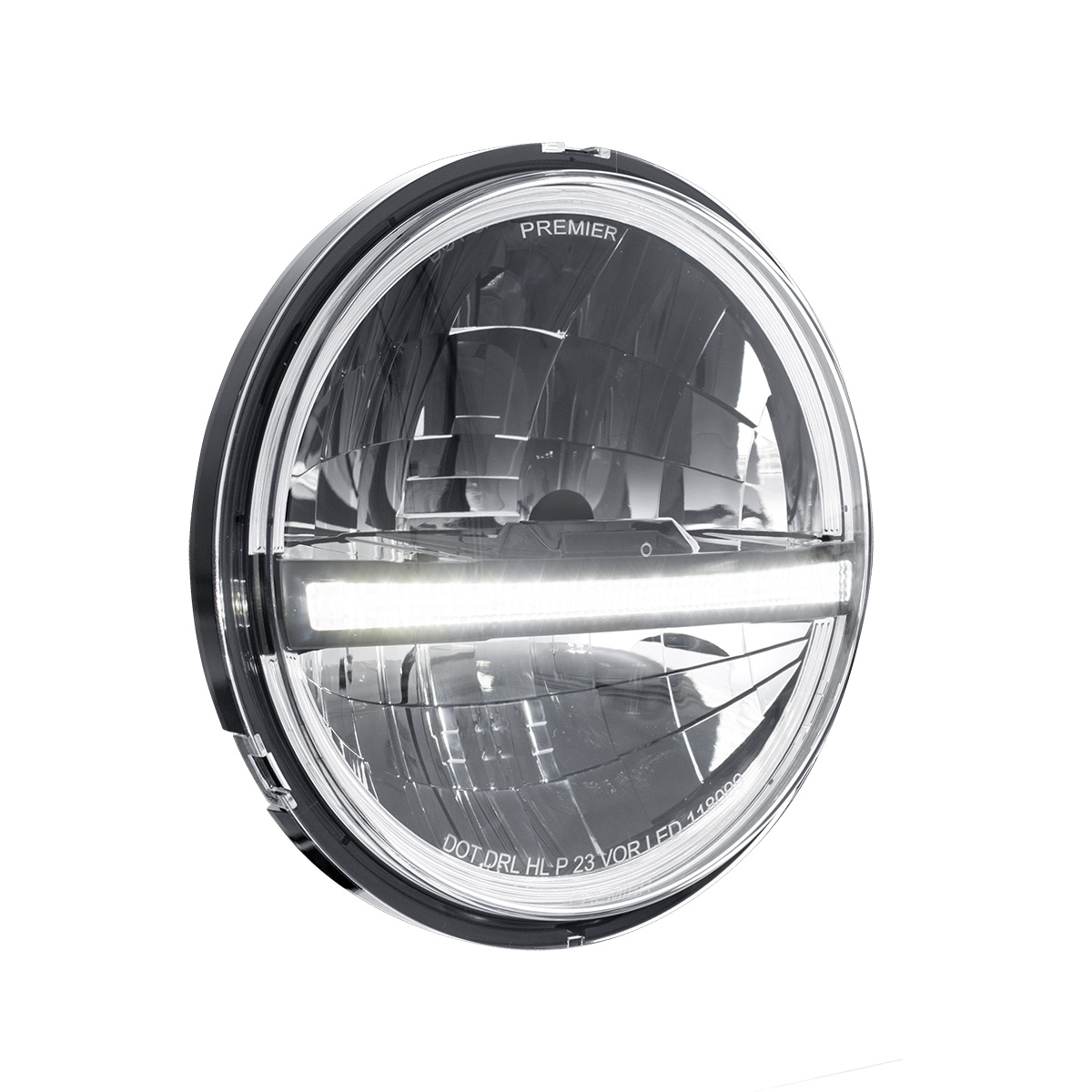 ULTRALIT - 20 High Power LED 5-3/4" Headlight With LED DRL/Position Light - Black - Thumbnail 3