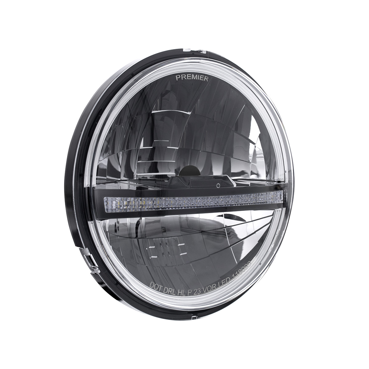 ULTRALIT - 20 High Power LED 5-3/4" Headlight With LED DRL/Position Light - Black - Thumbnail 4