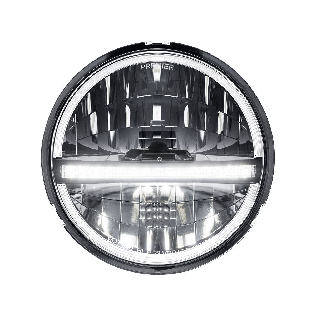 ULTRALIT - 20 High Power LED 5-3/4" Headlight With LED DRL/Position Light - Black - Thumbnail 10