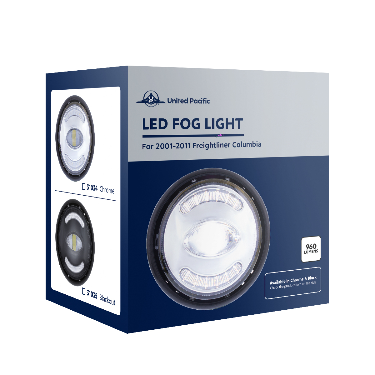 Chrome Fog Light For 2001-2011 Freightliner Columbia - Thumbnail 9