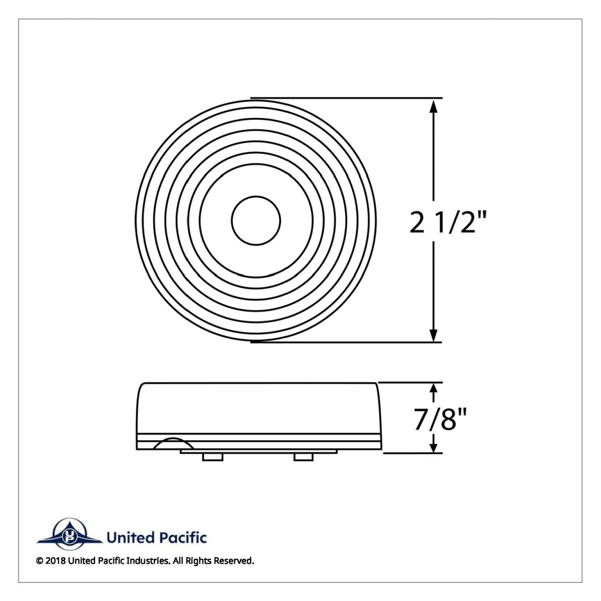 2.5" Round Light (Clearance/Marker) - Amber Lens - Thumbnail 4