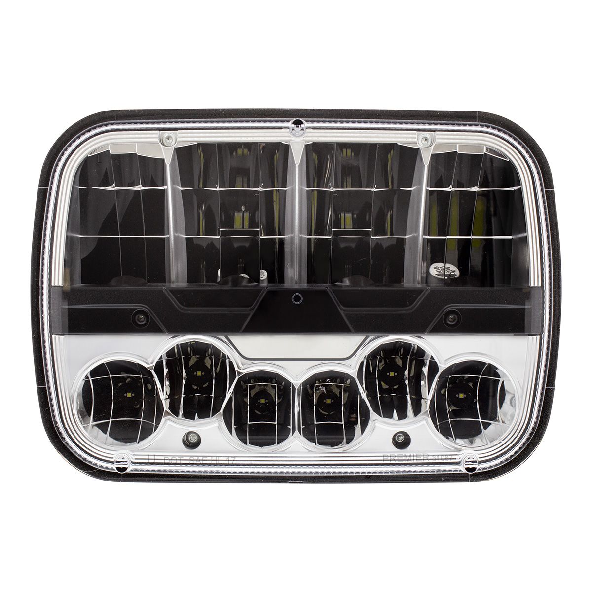 ULTRALIT - High Power LED 5" X 7" Headlight With Polycarbonate Lens & Housing