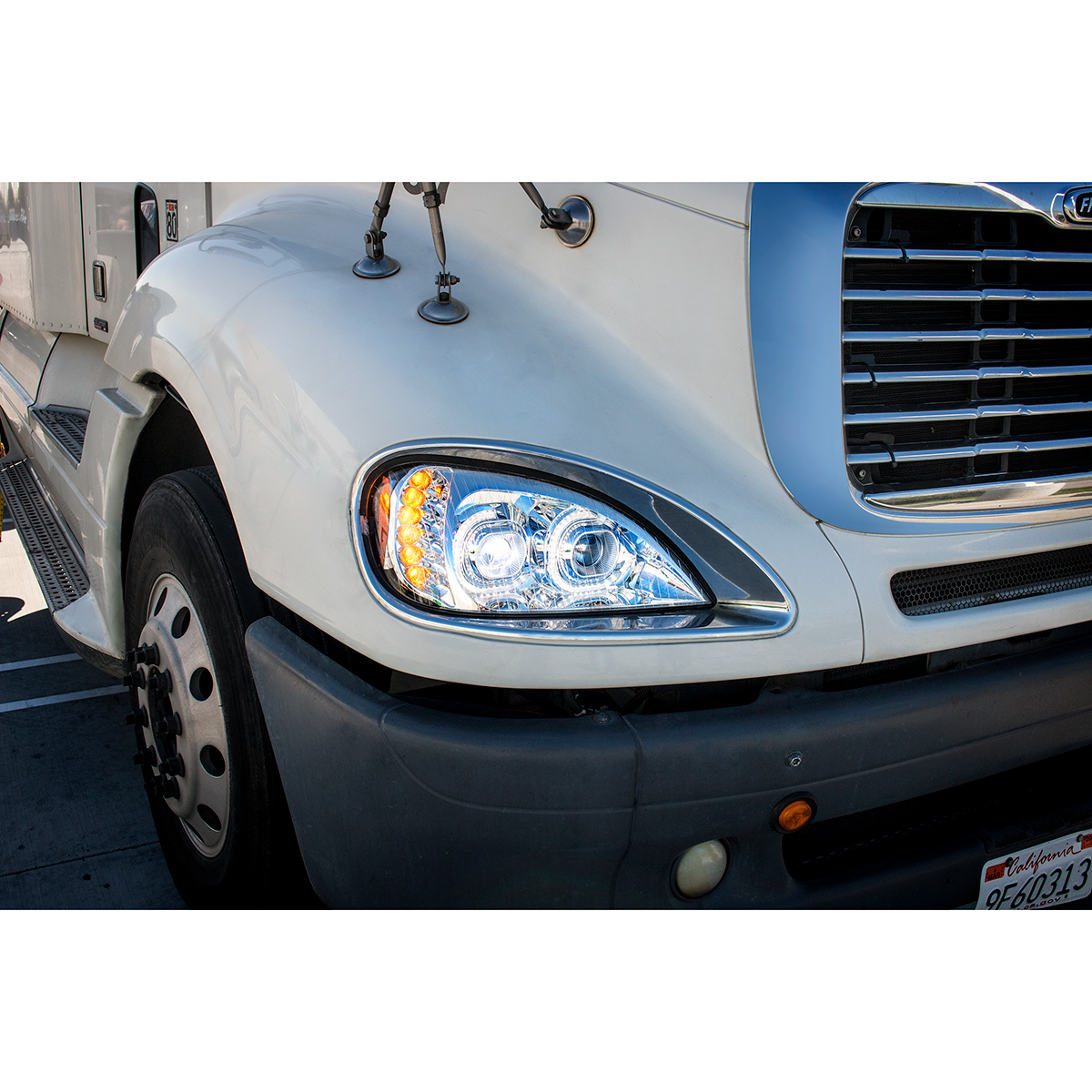 High Power LED Chrome Projection Headlight For 2001-2020 Freightliner Columbia - Passenger - Thumbnail 6