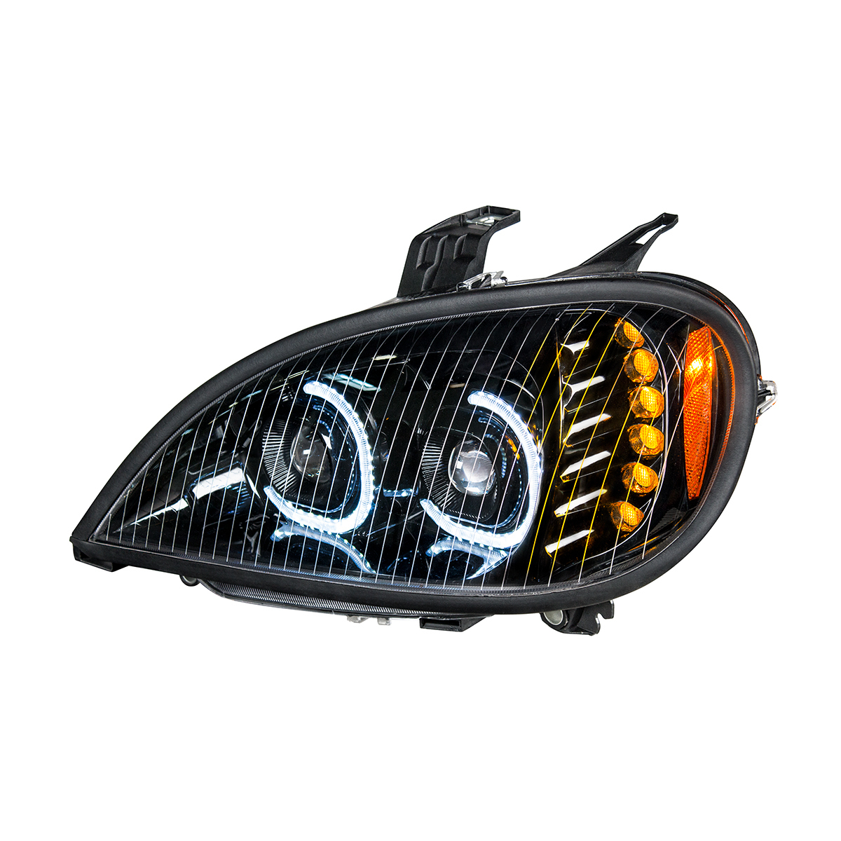 High Power LED Blackout Projection Headlight For 2001-2020 Freightliner Columbia - Driver - Thumbnail 7
