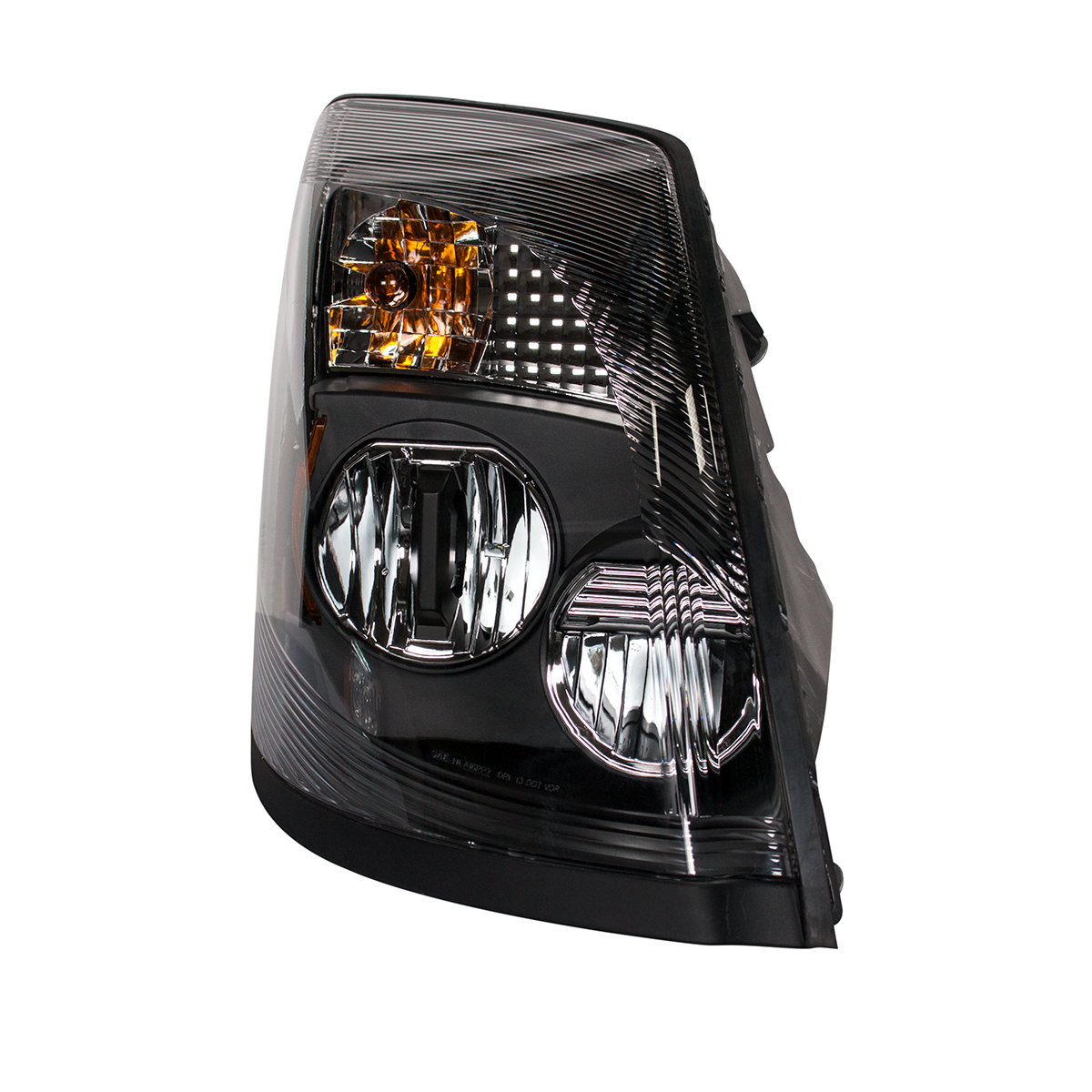 High Power LED "Blackout" Headlight for 2003-2017 Volvo VN/VNL - Passenger - Thumbnail 4