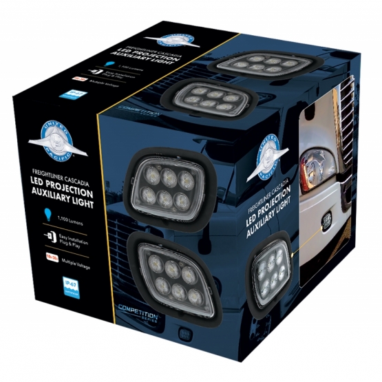 6 LED Fog Light For 2008-2017 Freightliner Cascadia - Passenger -Competition Series - Thumbnail 5