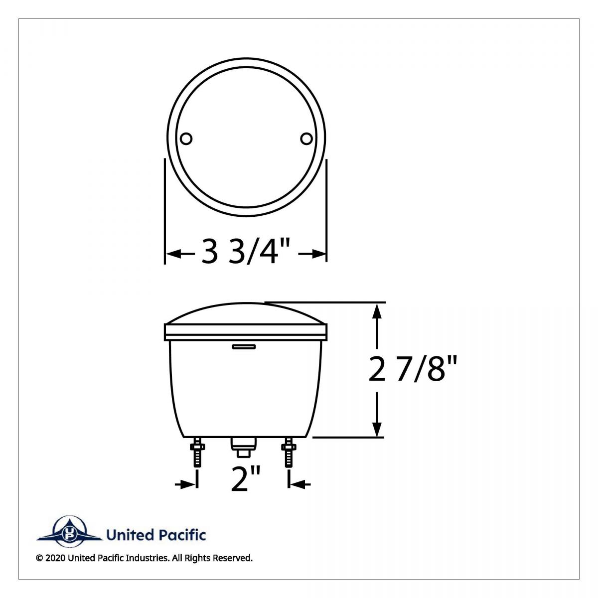 Universal Stud-Mount Light With License Light (Stop, Turn & Tail) - Thumbnail 6