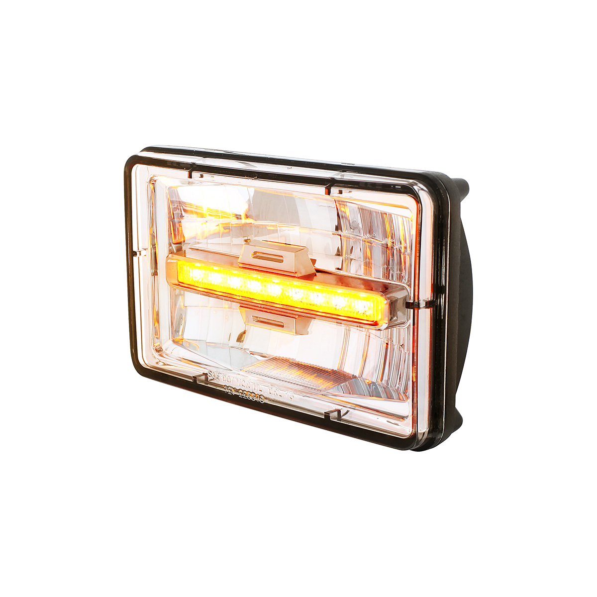 ULTRALIT - 4" X 6" Rectangular LED Headlight With Amber LED Position Light - Low Beam - Thumbnail 3