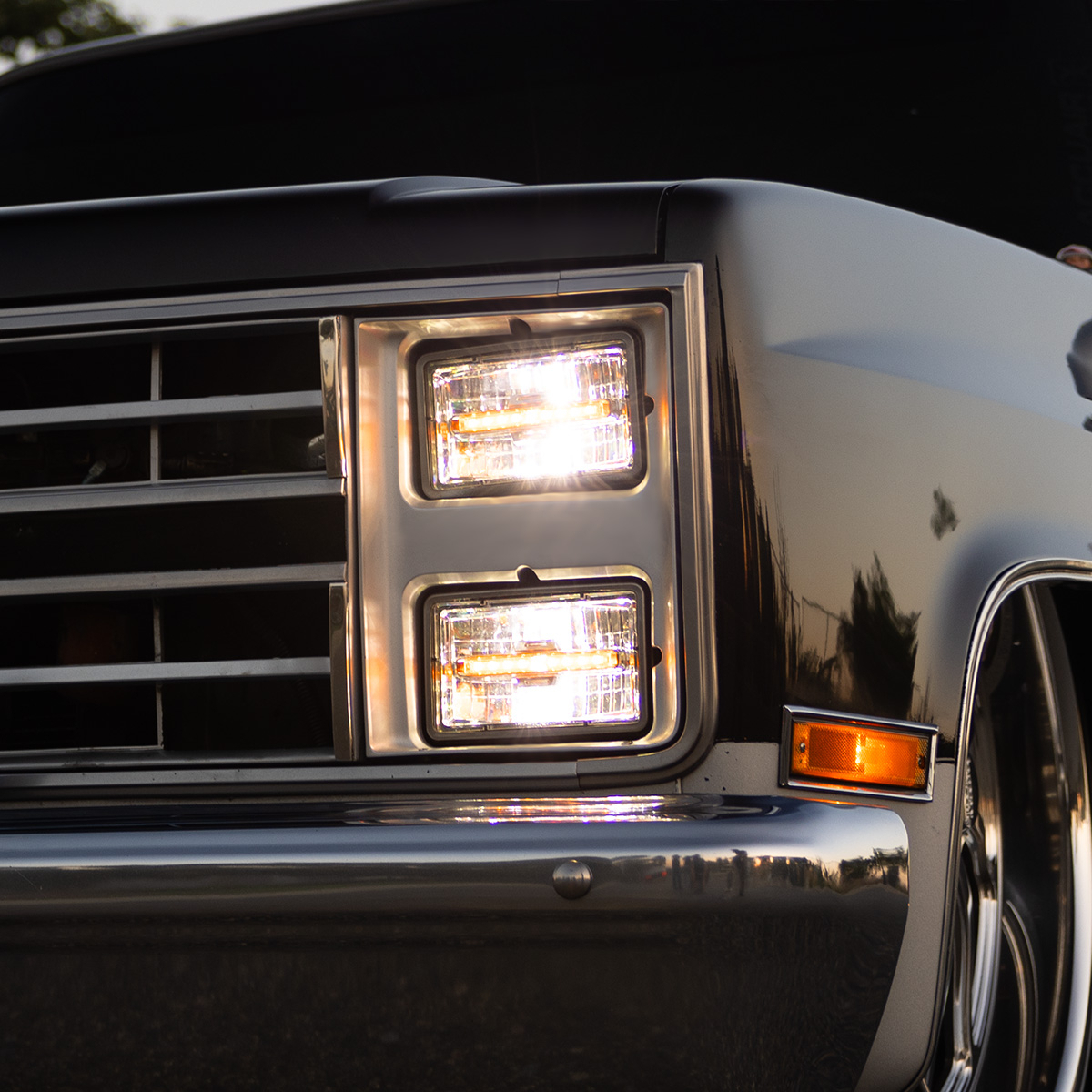 ULTRALIT - 4" X 6" Rectangular LED Headlight With Amber LED Position Light - Low Beam - Thumbnail 9