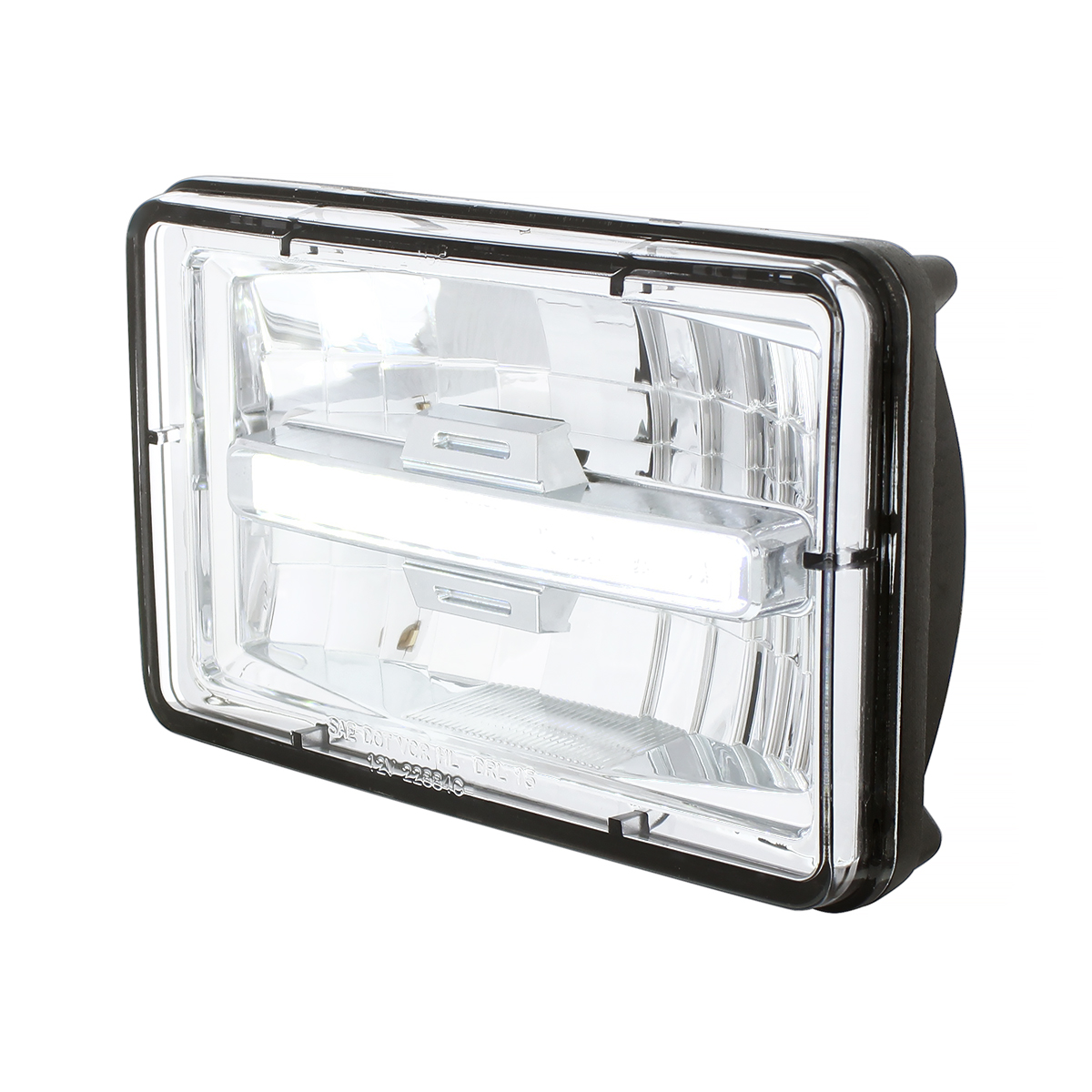 ULTRALIT - 4" X 6" Rectangular LED Headlight With White LED Position Light - Low Beam - Thumbnail 3