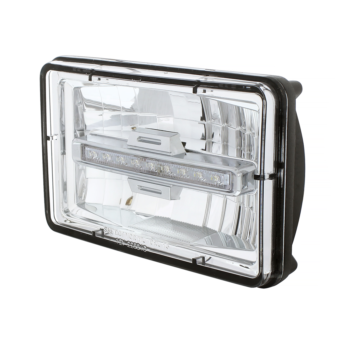 ULTRALIT - 4" X 6" Rectangular LED Headlight With White LED Position Light - Low Beam - Thumbnail 4