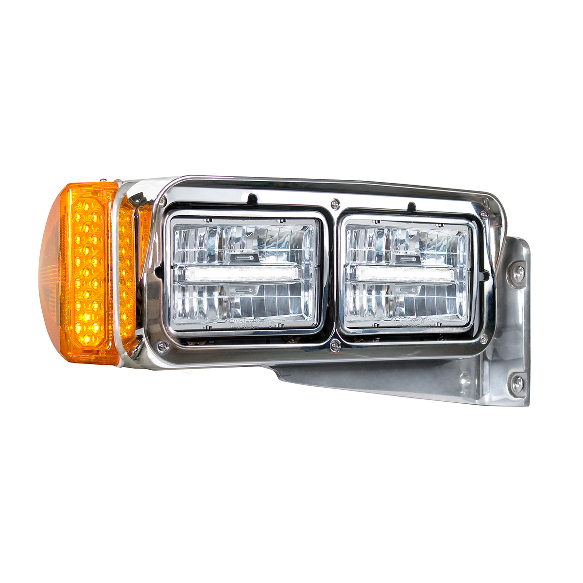 ULTRALIT - 4" X 6" Rectangular LED Headlight With White LED Position Light - Low Beam - Thumbnail 7