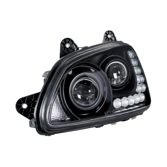 Blackout Projection Headlight Assembly For 2008-2017 Kenworth T660 - Driver - Thumbnail 4