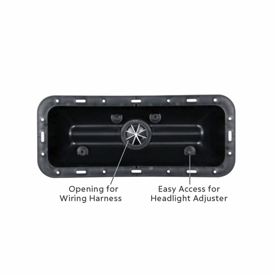 Plastic Fender Liner For Rectangular LED Projection Headlight - Thumbnail 4