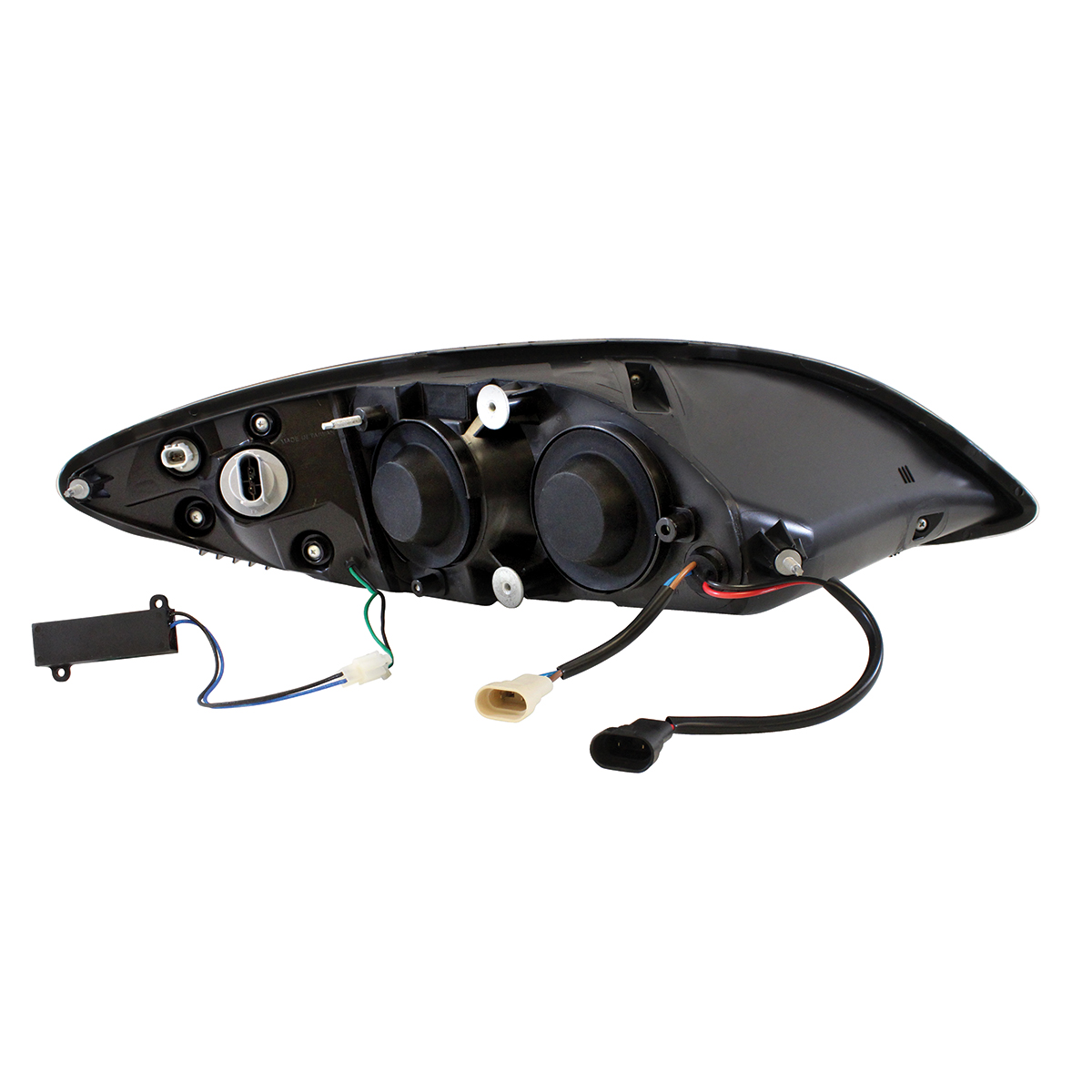 Black Projection Headlight With LED Turn Signal & Light Bar For 2006-2017 International Prostar - Driver - Thumbnail 5