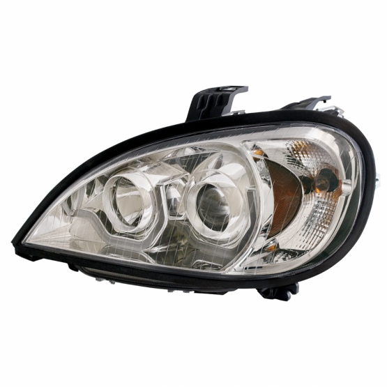 Chrome Projection Headlight With Dual Function Light Bar For 2001-2020 Freightliner Columbia - Driver - Thumbnail 3