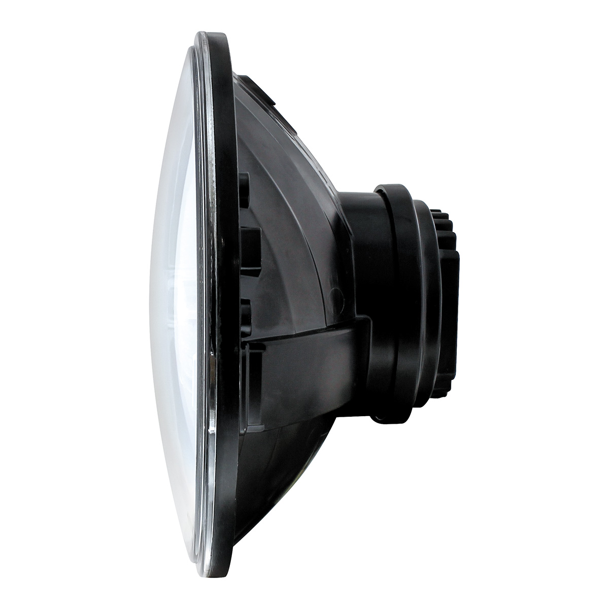 ULTRALIT - 7" High Power LED Headlight With White LED Position Light Bar - Thumbnail 4