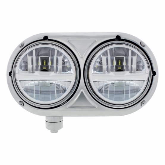 ULTRALIT - 8 High Power LED 5-3/4" Headlight - Silver - Thumbnail 5