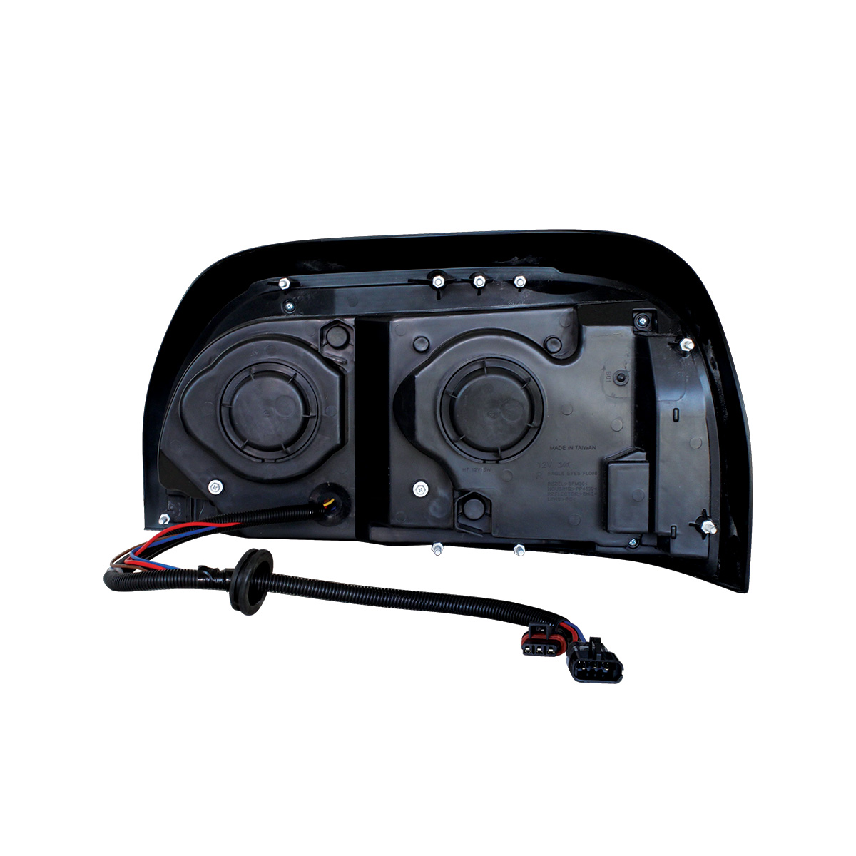 Chrome Headlight With LED Turn Signal & Light Bar For 1996-2010 Freightliner Century - Passenger - Thumbnail 6