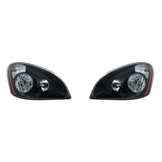 "Blackout" Headlight Set For 2008-2017 Freightliner Cascadia (Pair)
