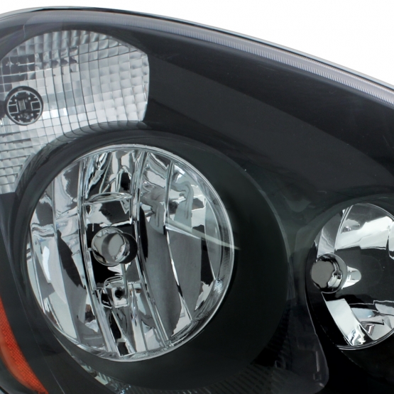 "Blackout" Headlight Set For 2008-2017 Freightliner Cascadia (Pair) - Thumbnail 3