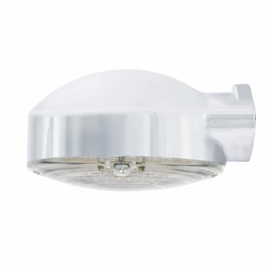 21 LED 3-1/4" Signal Light For Harley Motorcycle With Housing - Red LED/Clear Lens - Thumbnail 4